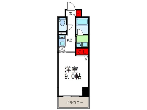 ドゥーエ立売堀の物件間取画像